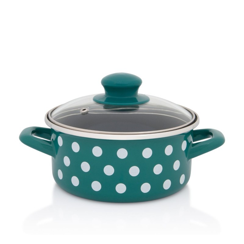 Metalac plitka posuda GREEN DOTS 16cm/1,5lit