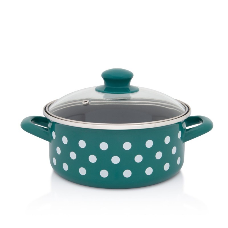 Metalac plitka posuda GREEN DOTS 18cm/2,2lit